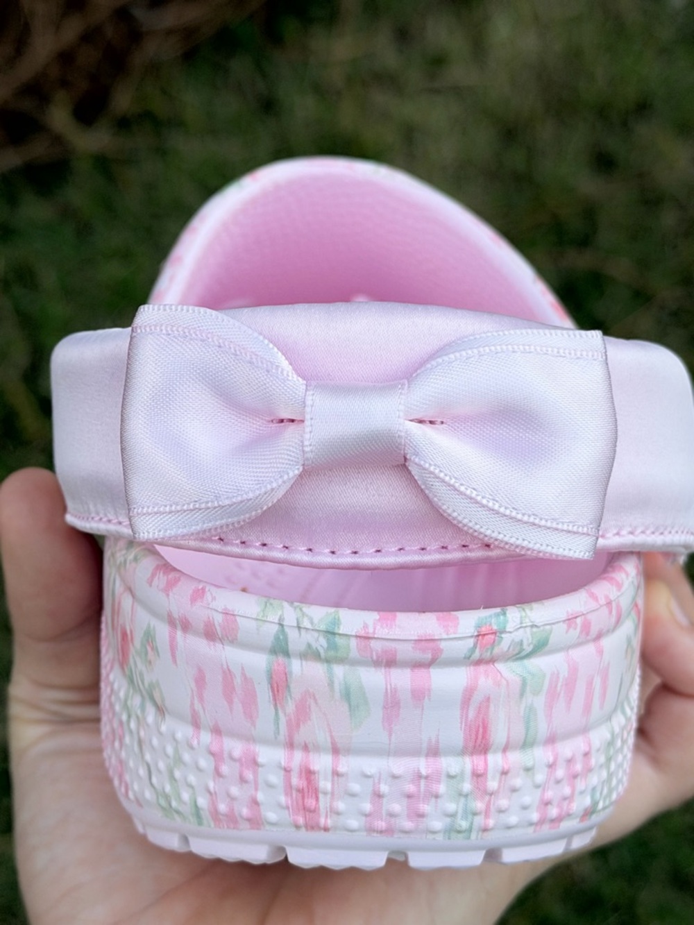 NWT LoveShackFancy x Crocs Classic Clog - Pink Milk SZ8 - Picture 5 of 7